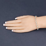 Silver Blue Topaz Bracelet