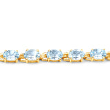 Silver Blue Topaz Bracelet