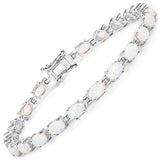 Genuine Created Opal Tennis Bracelet