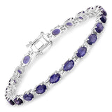 Genuine Iolite Tennis Bracelet