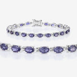 Genuine Iolite Tennis Bracelet