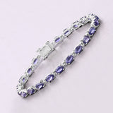 Genuine Iolite Tennis Bracelet