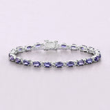 Genuine Iolite Tennis Bracelet