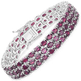 Genuine Rhodolite Tennis Bracelet