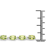 Genuine Green Peridot Tennis Bracelet