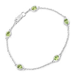 Genuine Green Peridot By The Yard Bracelet