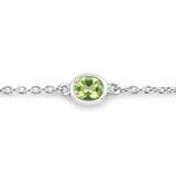 Genuine Green Peridot By The Yard Bracelet