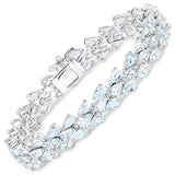 Genuine Aquamarine Tennis Bracelet