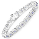 Violet Genuine Tanzanite Tennis Bracelet