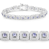 Violet Genuine Tanzanite Tennis Bracelet