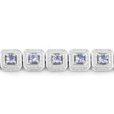 Violet Genuine Tanzanite Tennis Bracelet