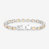 Genuine Yellow Citrine Tennis Bracelet