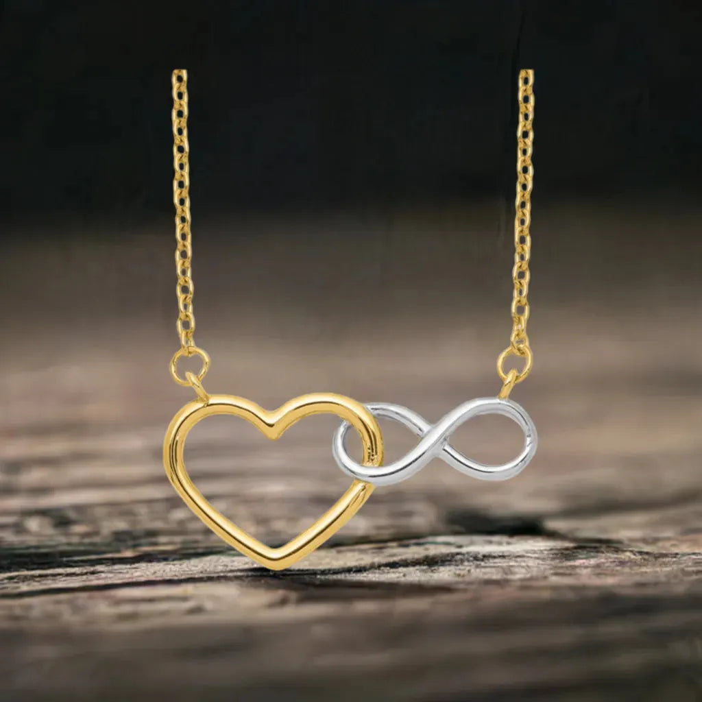 10K shops Gold Twotone Floral Heart Pendant