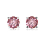 Pink Moissanite Jewelry Set - FineColorJewels
