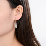 Green Amethyst Drop Earrings