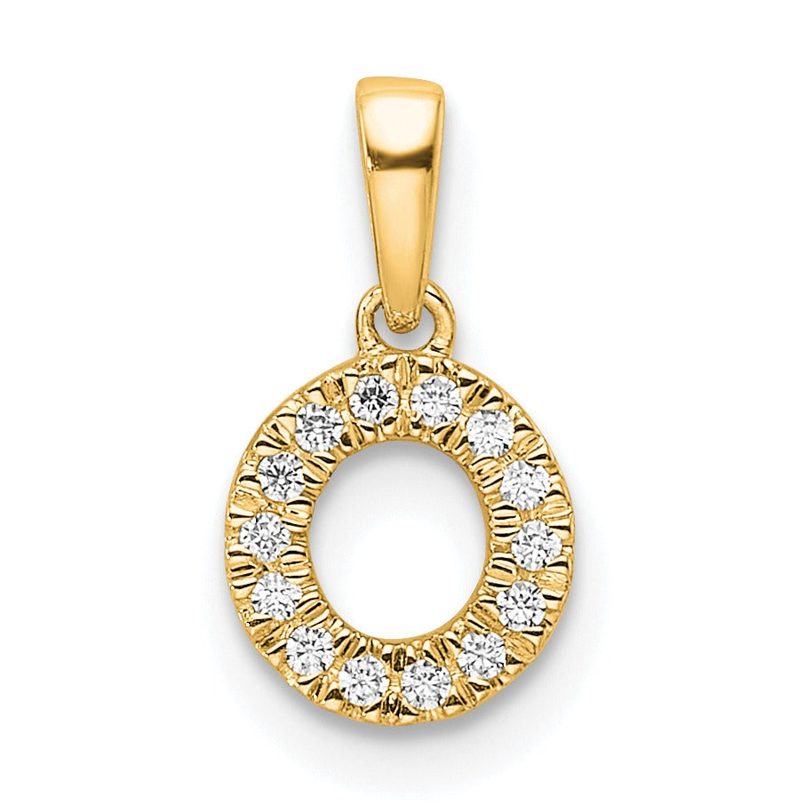 Natural Diamond Initials Bail Pendants Fine Color Jewels