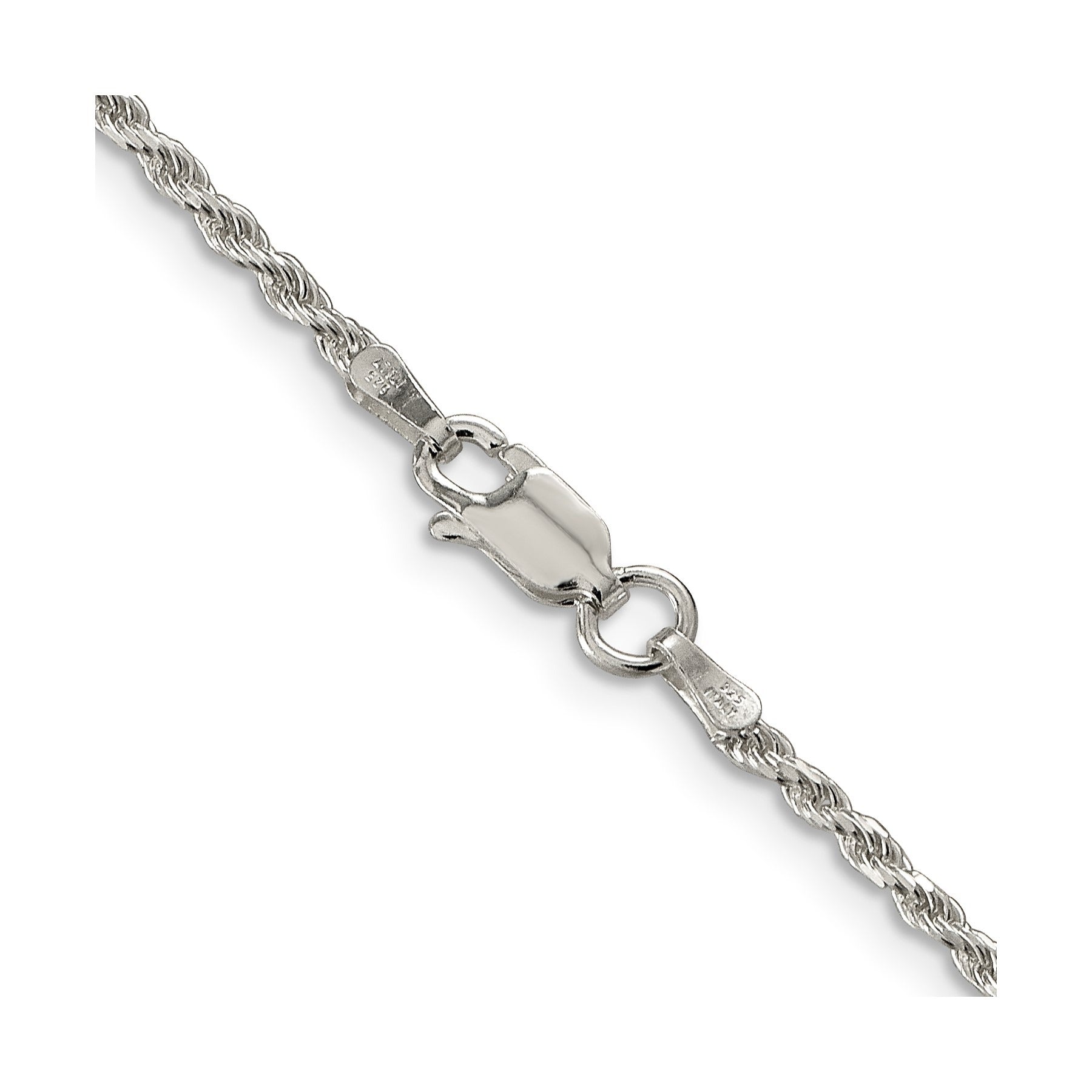 Sterling Silver Diamond-cut Rope Chain