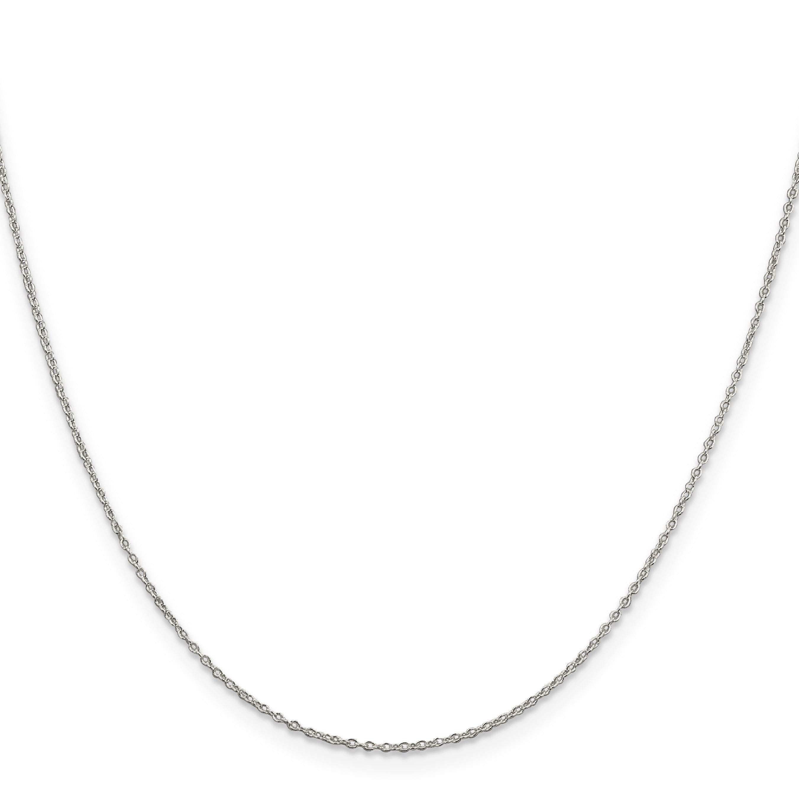 1.1 mm Sterling Silver Forzantine Cable Chain
