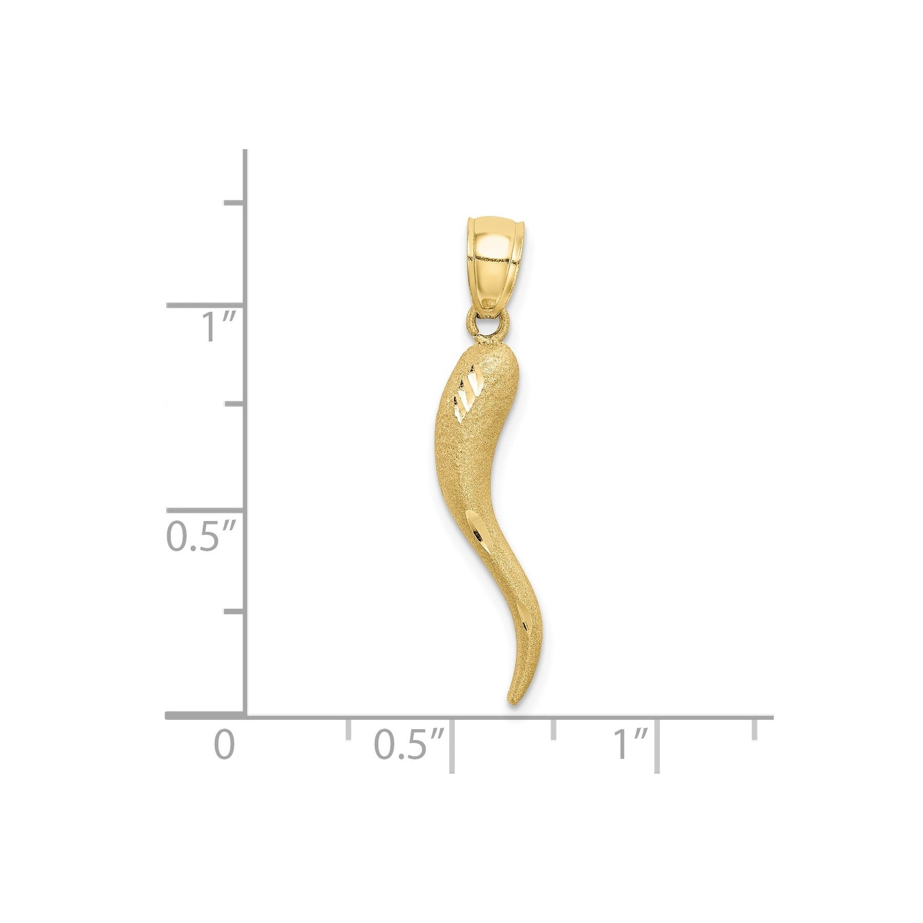 Gold Italian Horn Pendants