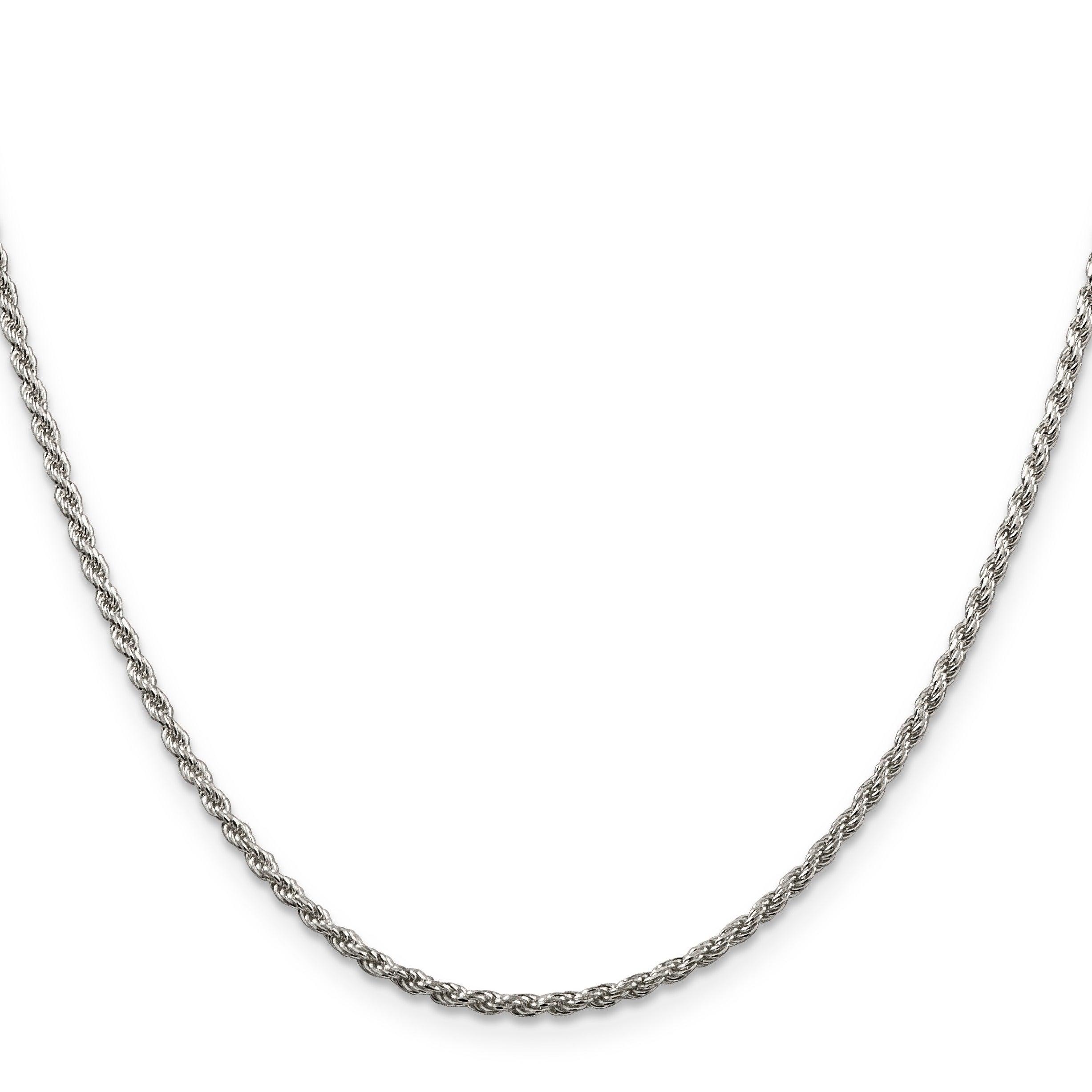 Sterling Silver Diamond-cut Rope Chain