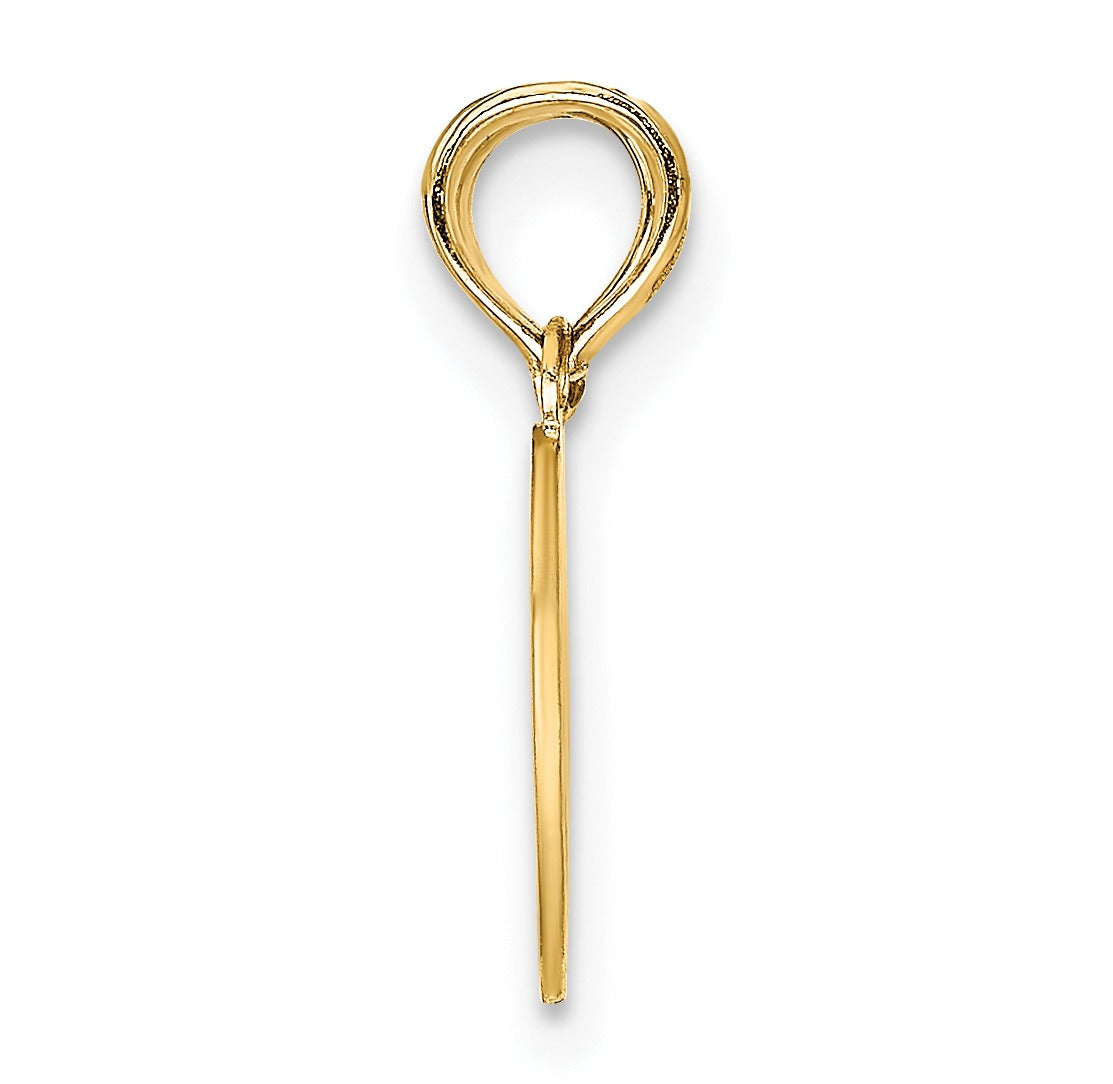 Handcrafted gold jewelry pendant bail in polished finish from Fine Color Jewels