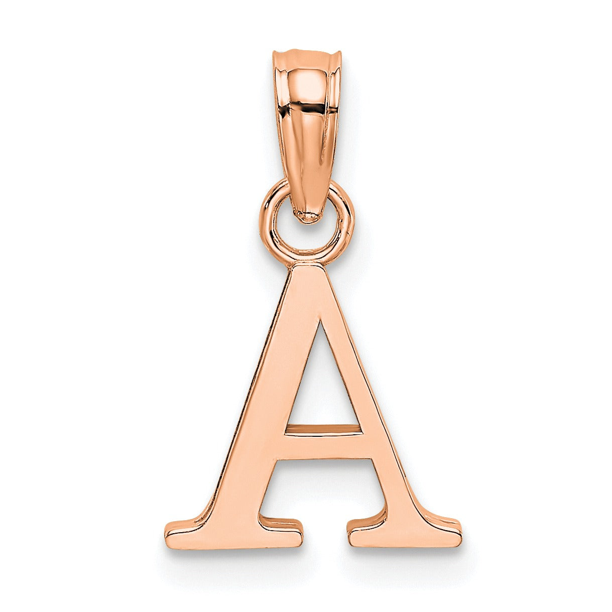 14k Gold Block Initial Letter Pendants Fine Color Jewels