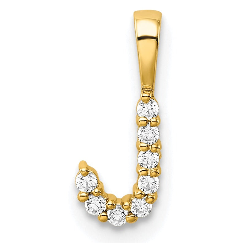 Lab Grown Diamond Initial Pave Pendants Fine Color Jewels
