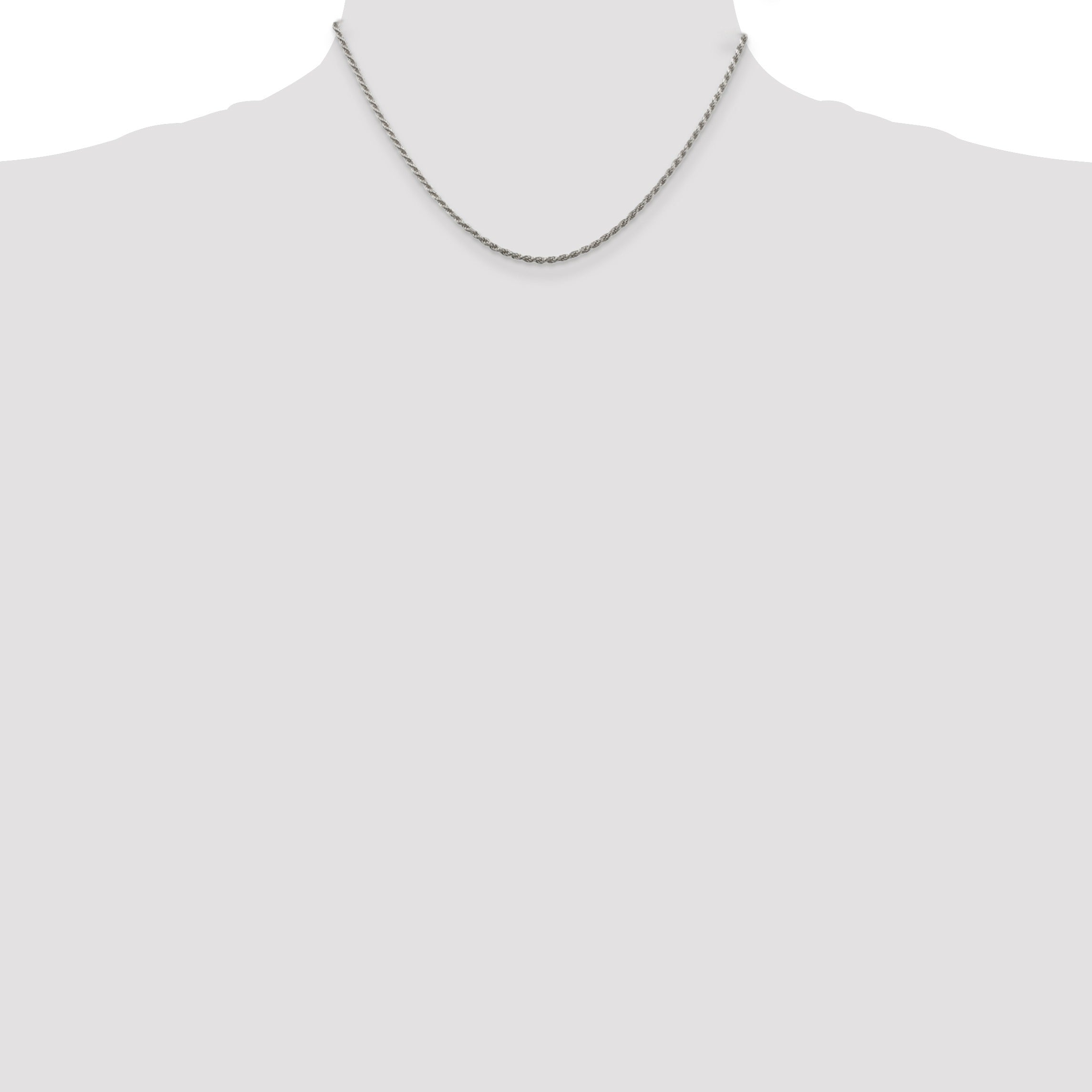 Sterling Silver Diamond-cut Rope Chain