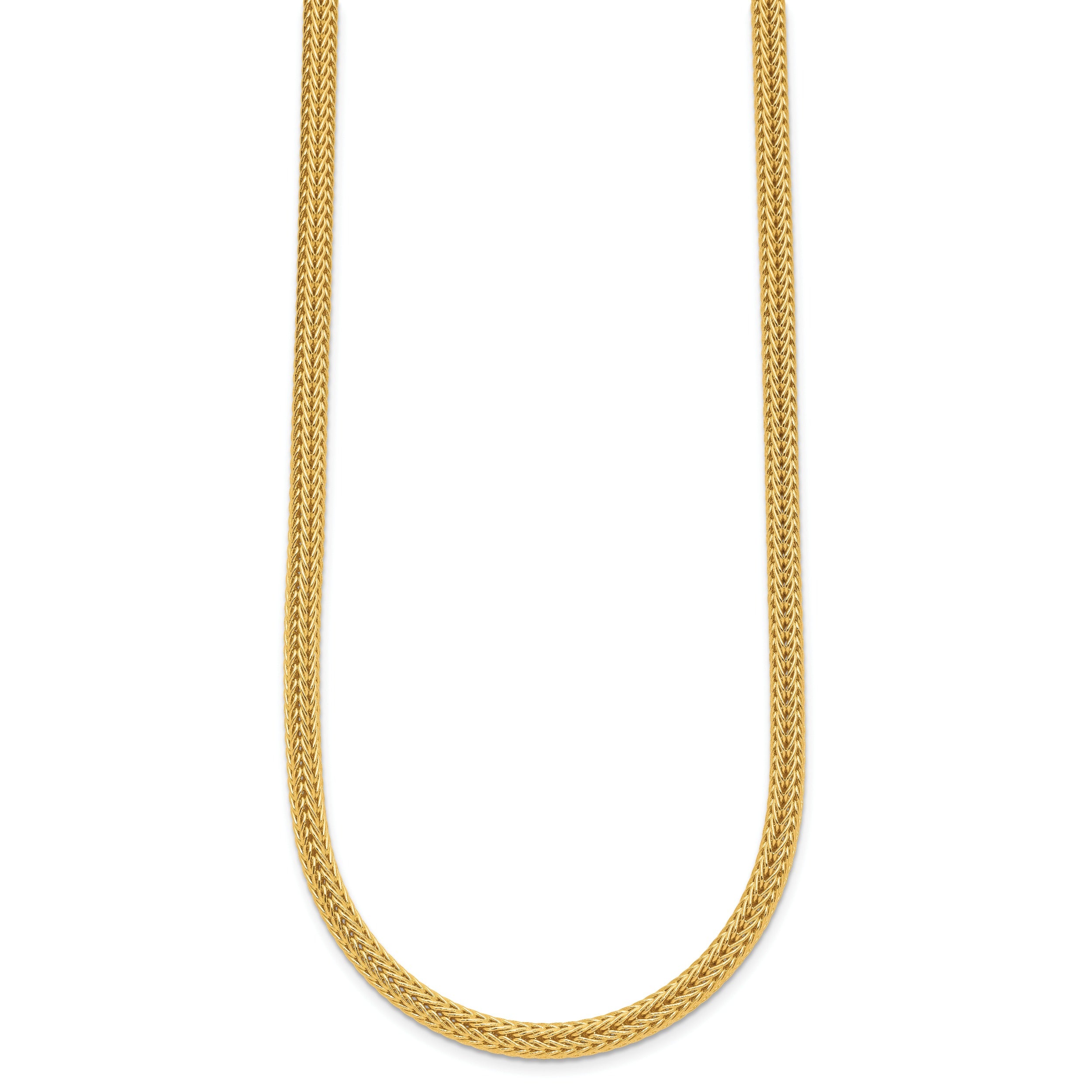 14K Yellow Gold Mesh 18 Inch Chain