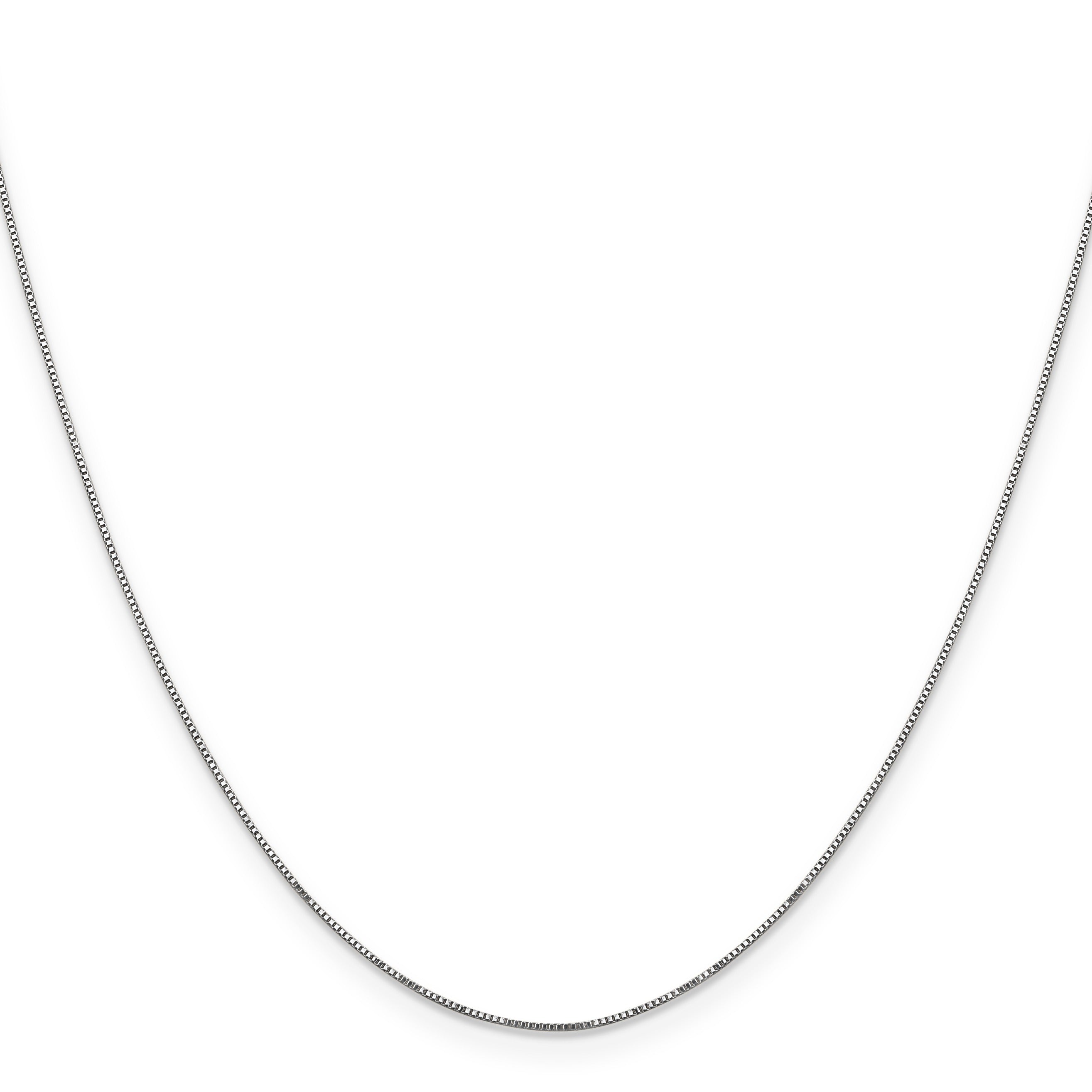 0.5 mm 14k Solid Gold Box Link Chain For Women