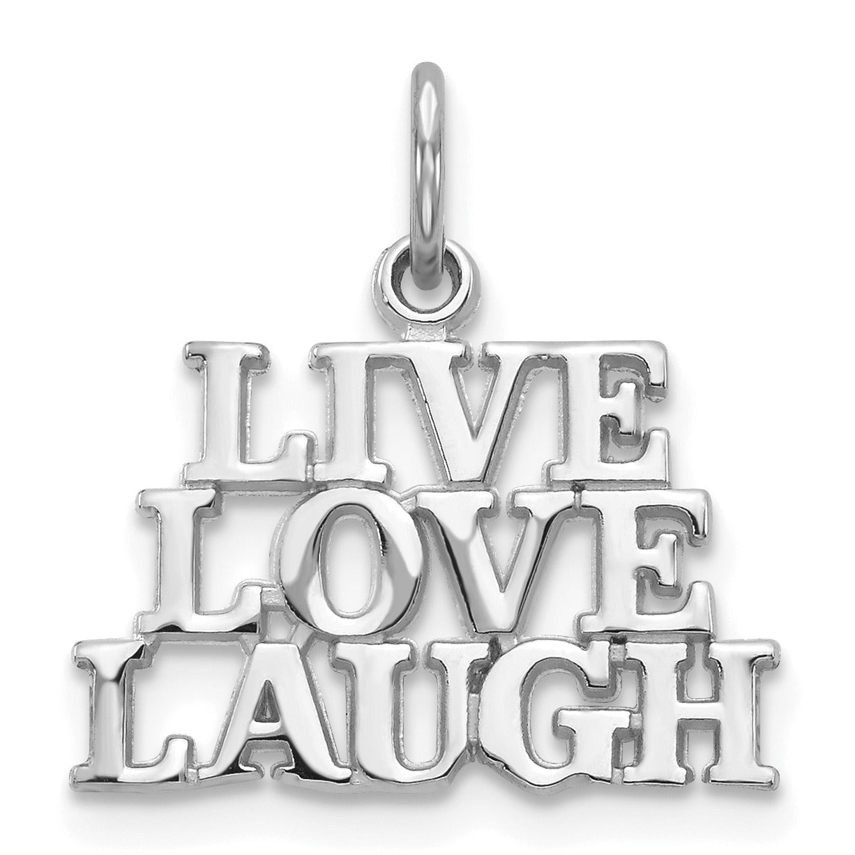 14k Gold Live Love Laugh Charm