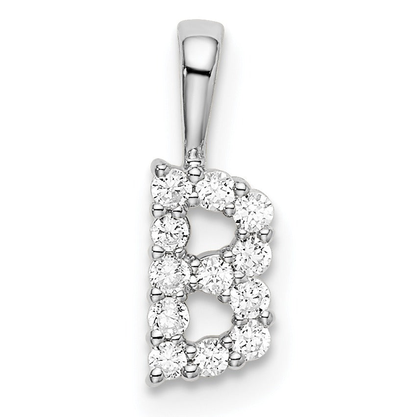 Lab Grown Diamond Initial Pave Pendants Fine Color Jewels