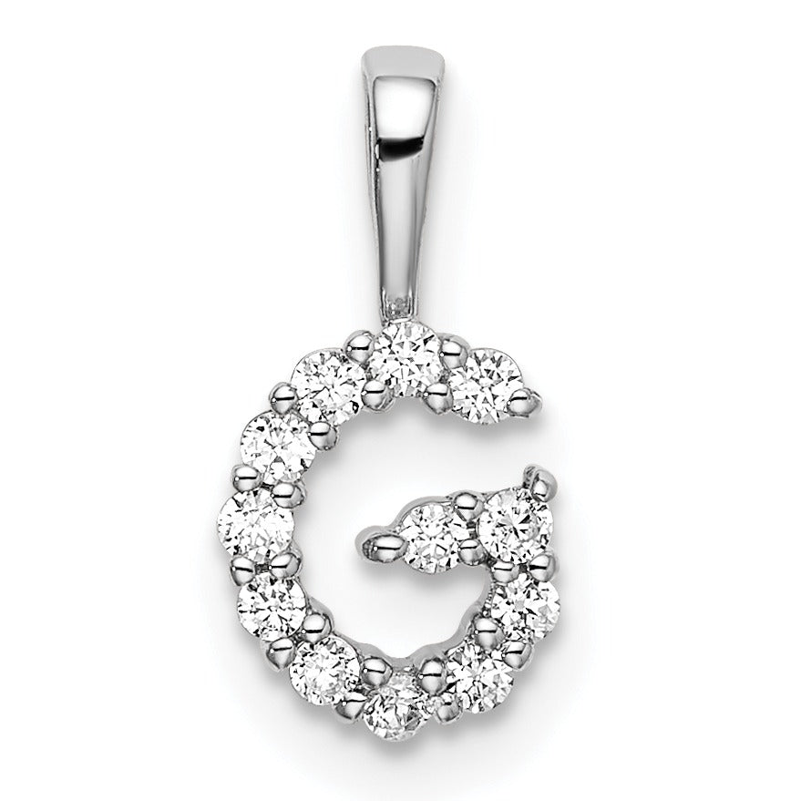 Lab Grown Diamond Initial Pave Pendants Fine Color Jewels