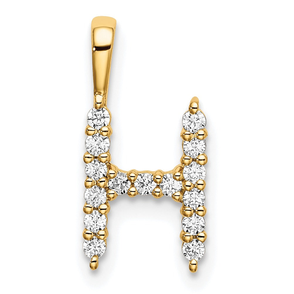 Lab Grown Diamond Initial Pave Pendants Fine Color Jewels