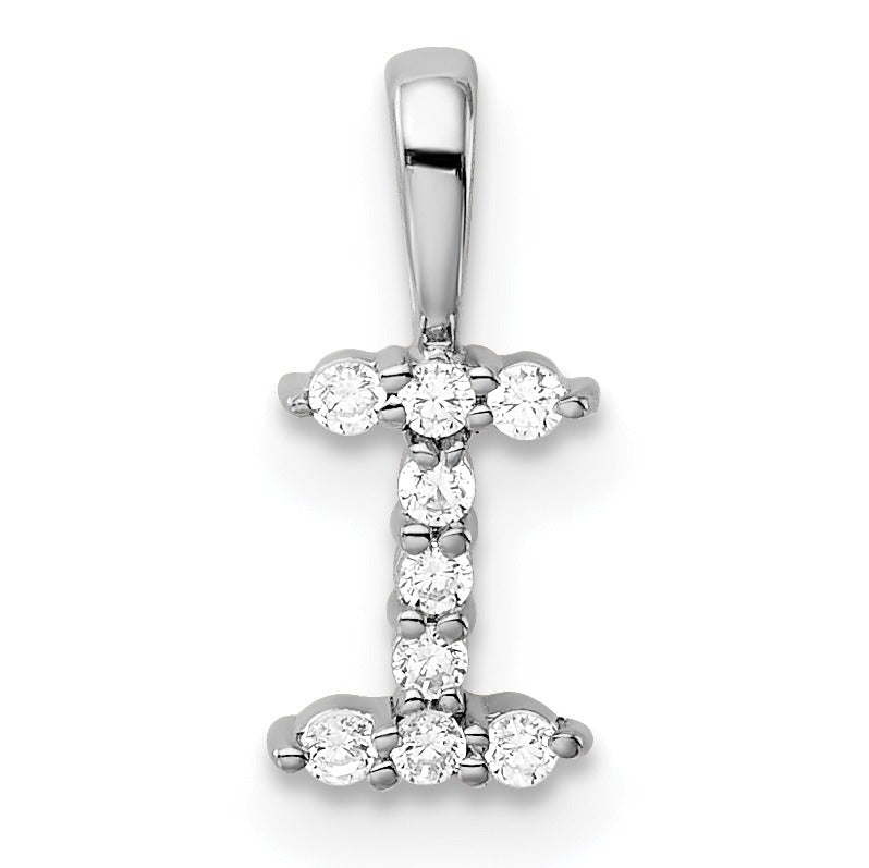 Lab Grown Diamond Initial Pave Pendants Fine Color Jewels