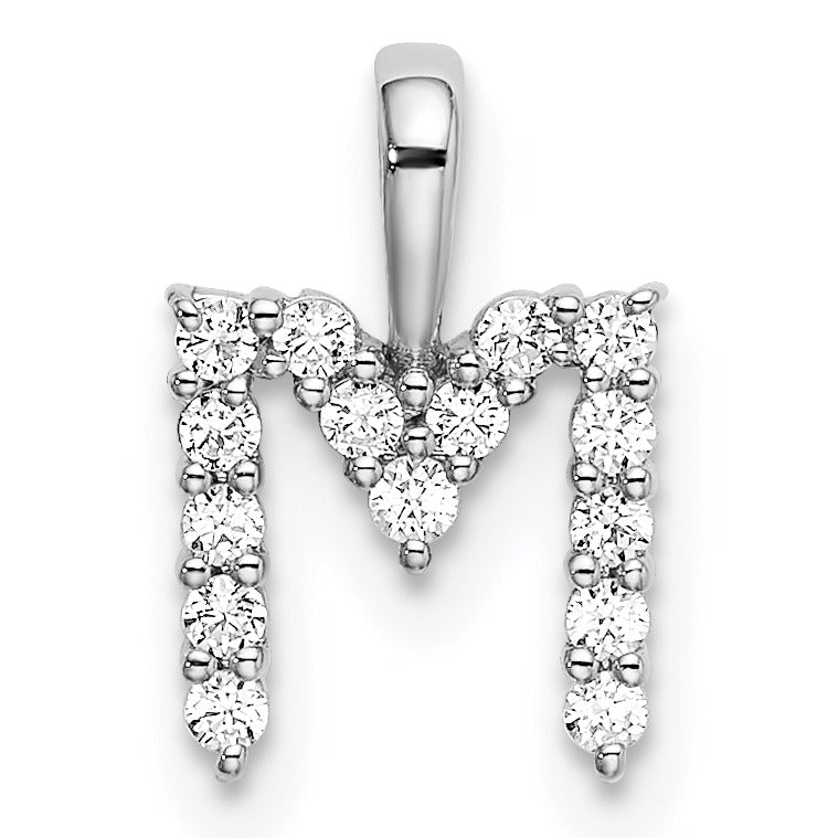 Lab Grown Diamond Initial Pave Pendants Fine Color Jewels