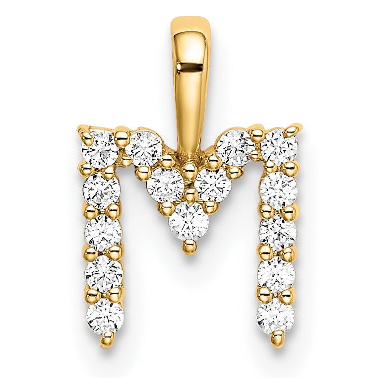 Lab Grown Diamond Initial Pave Pendants Fine Color Jewels