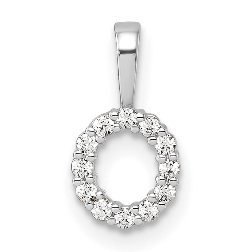 Lab Grown Diamond Initial Pave Pendants Fine Color Jewels