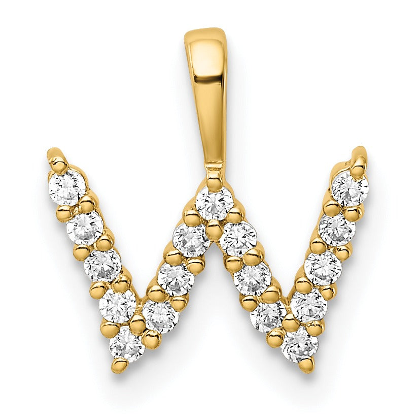 Lab Grown Diamond Initial Pave Pendants Fine Color Jewels