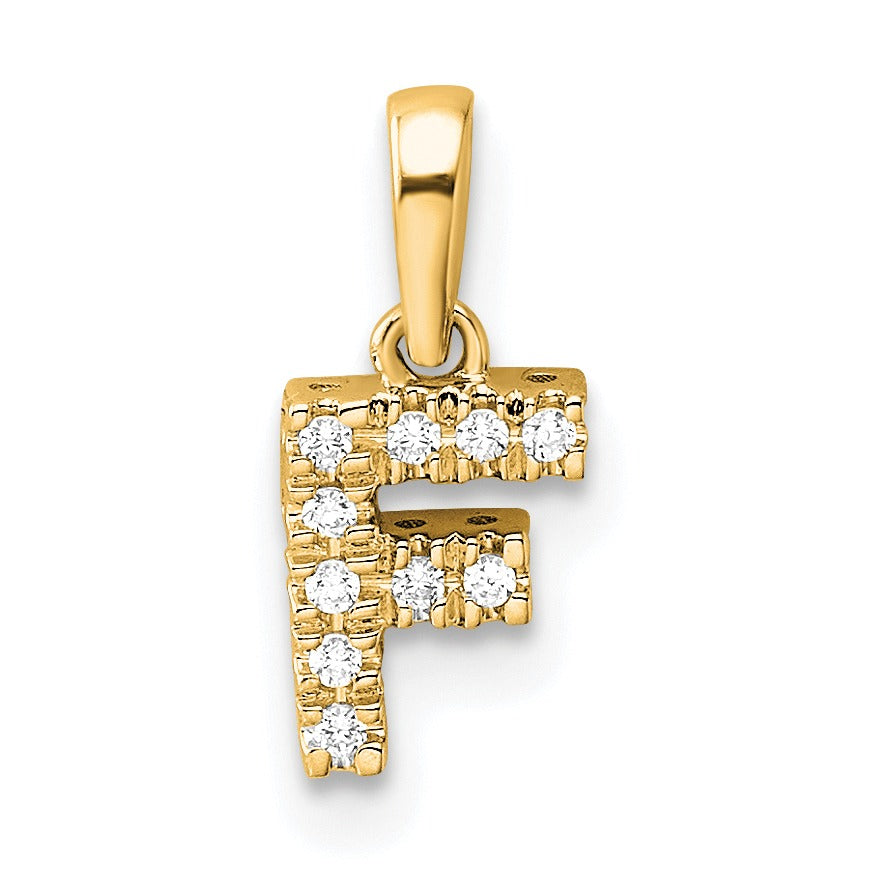 Natural Diamond Initials Bail Pendants Fine Color Jewels