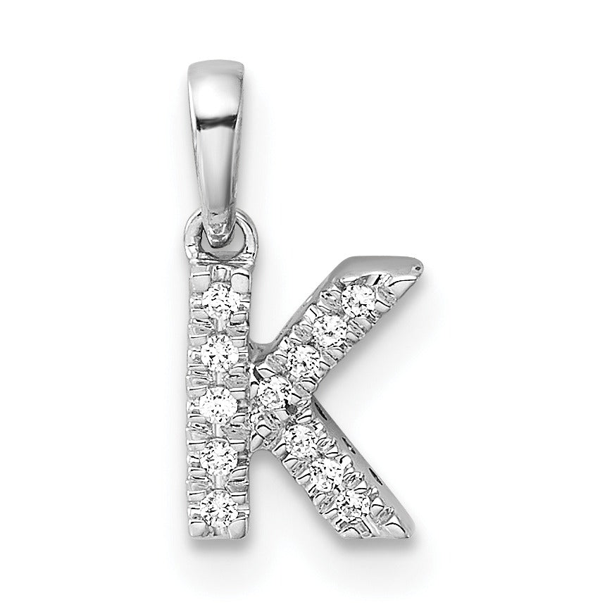 Natural Diamond Initials Bail Pendants Fine Color Jewels
