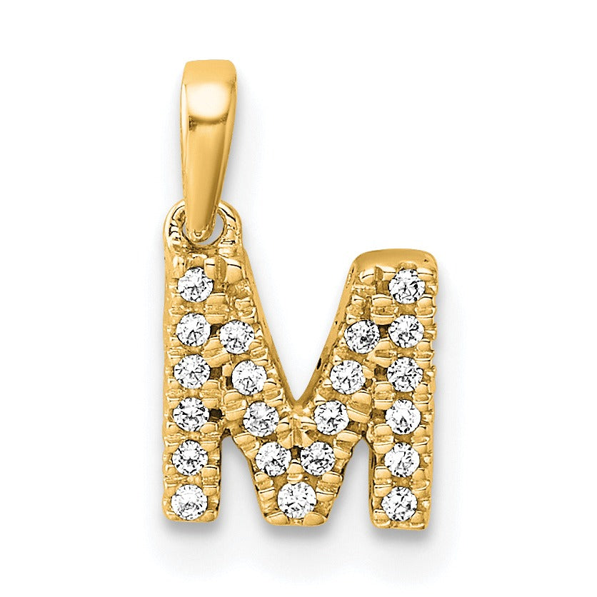 Natural Diamond Initials Bail Pendants Fine Color Jewels