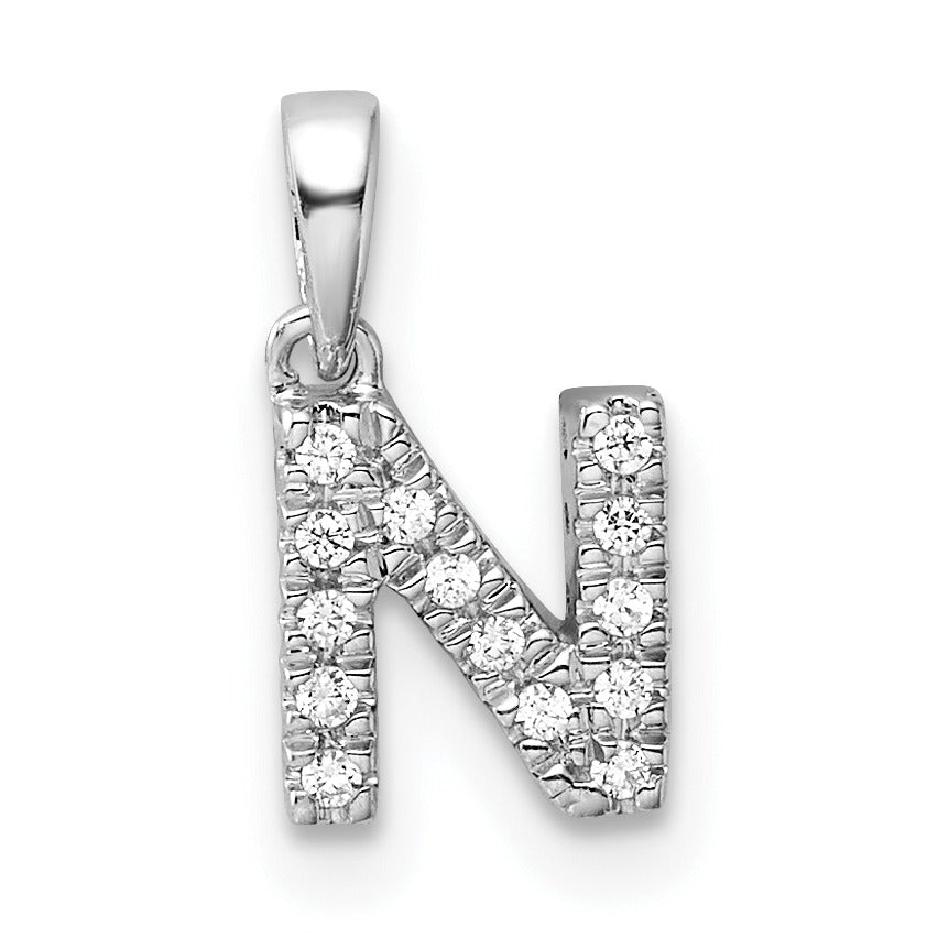 Natural Diamond Initials Bail Pendants Fine Color Jewels