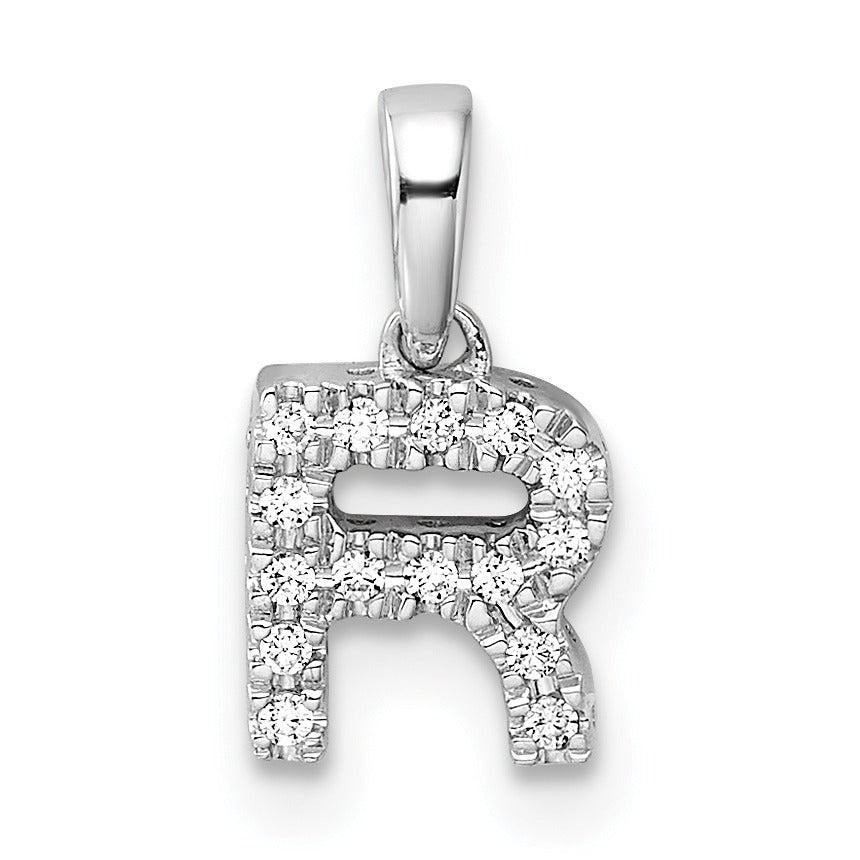 Natural Diamond Initials Bail Pendants Fine Color Jewels