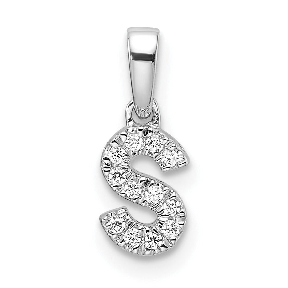 Natural Diamond Initials Bail Pendants Fine Color Jewels