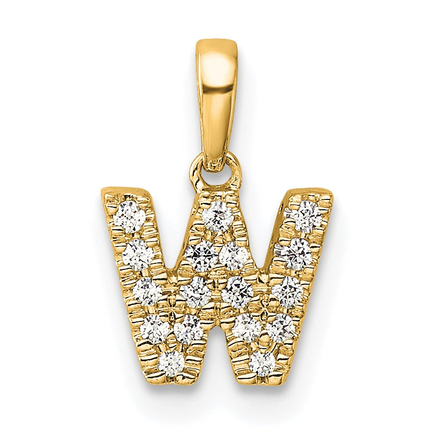 Natural Diamond Initials Bail Pendants Fine Color Jewels