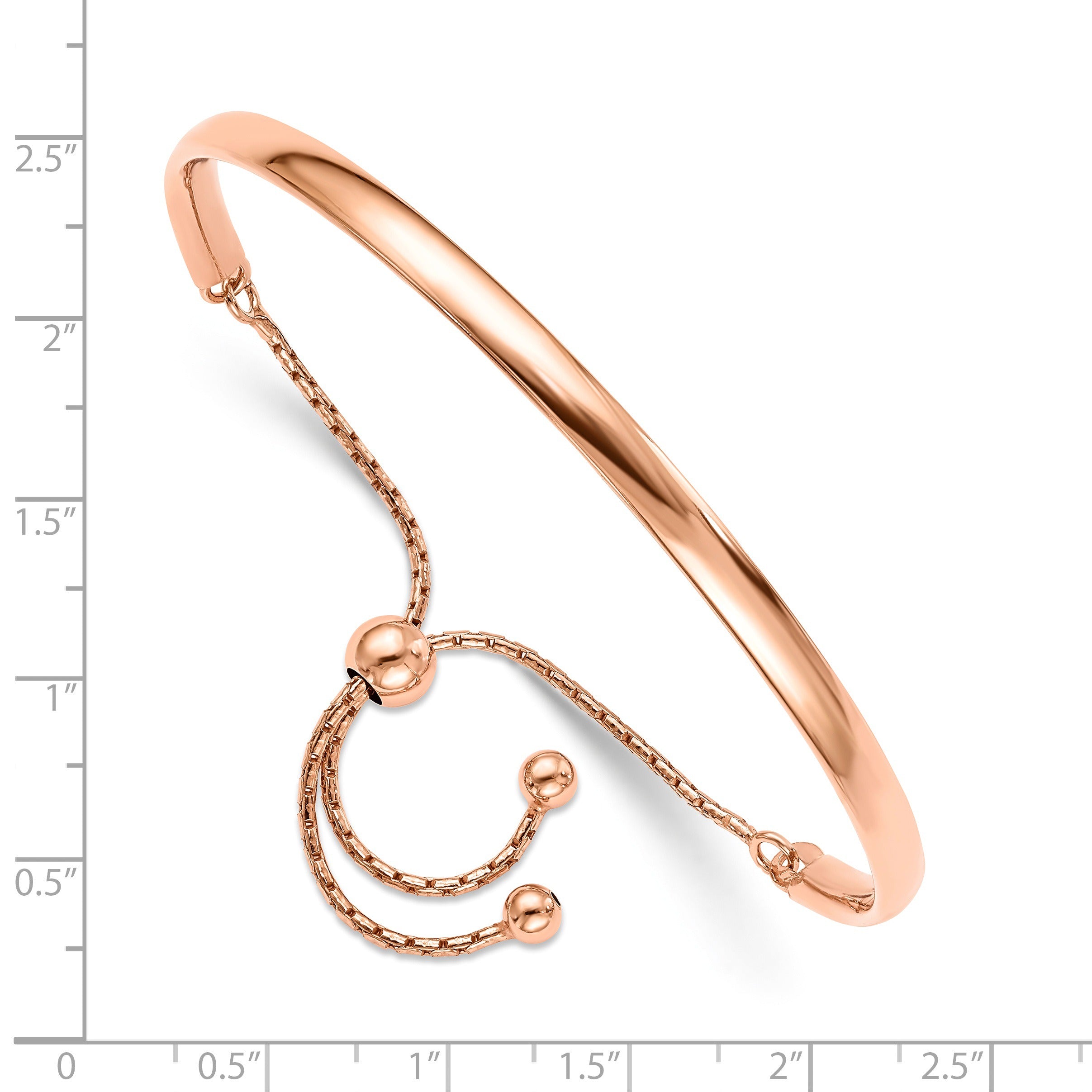 Silver Rose Gold-plated Adjustable Fancy Bracelet
