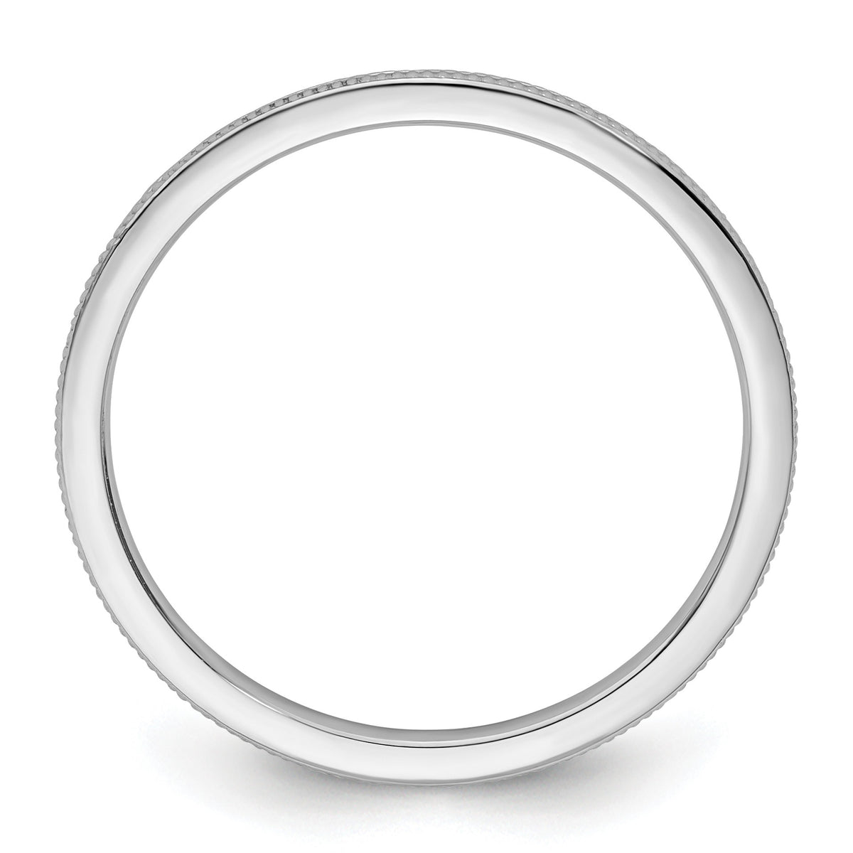 10K White Gold Stackable Ring