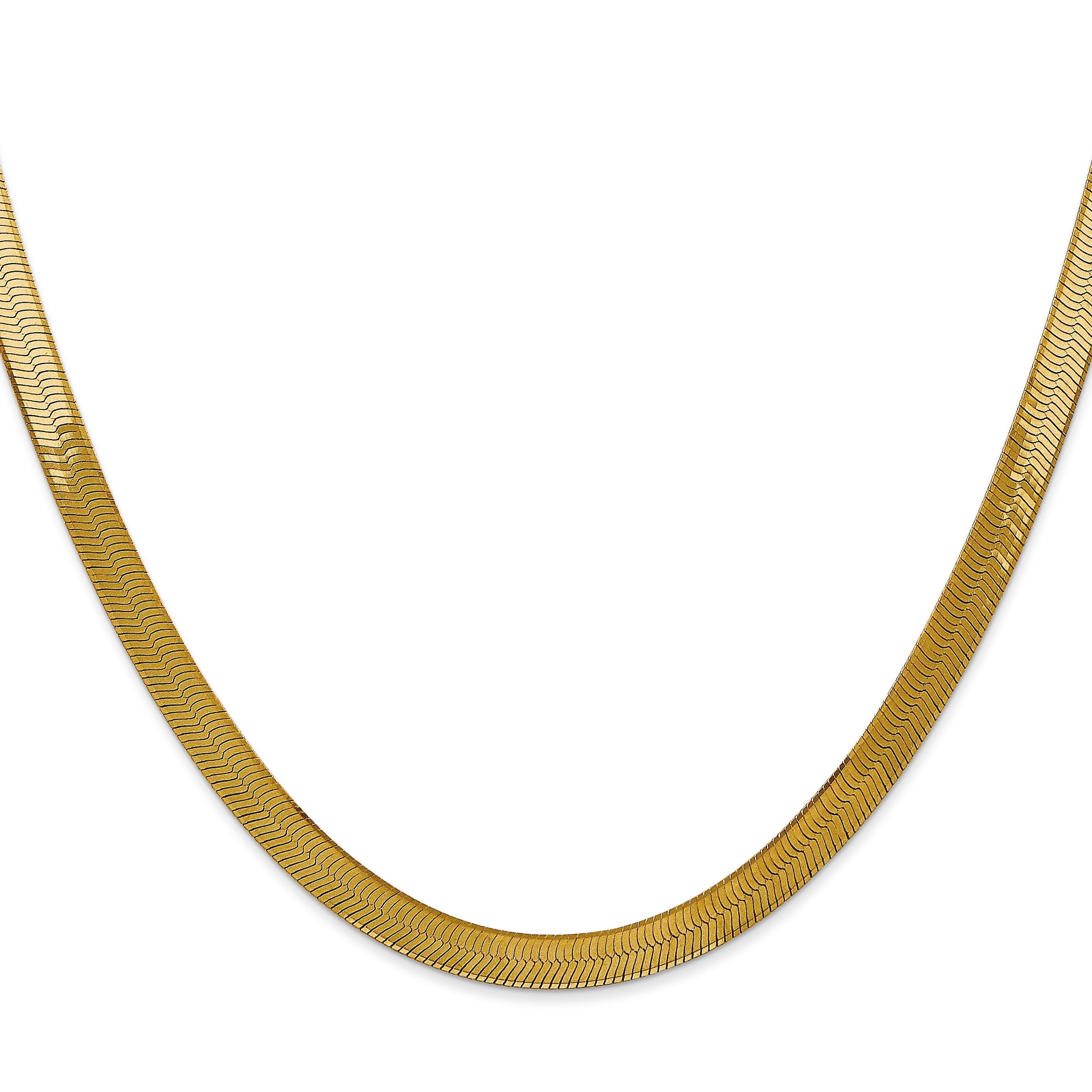 20-inch 14k Yellow Gold Silky Herringbone Chain