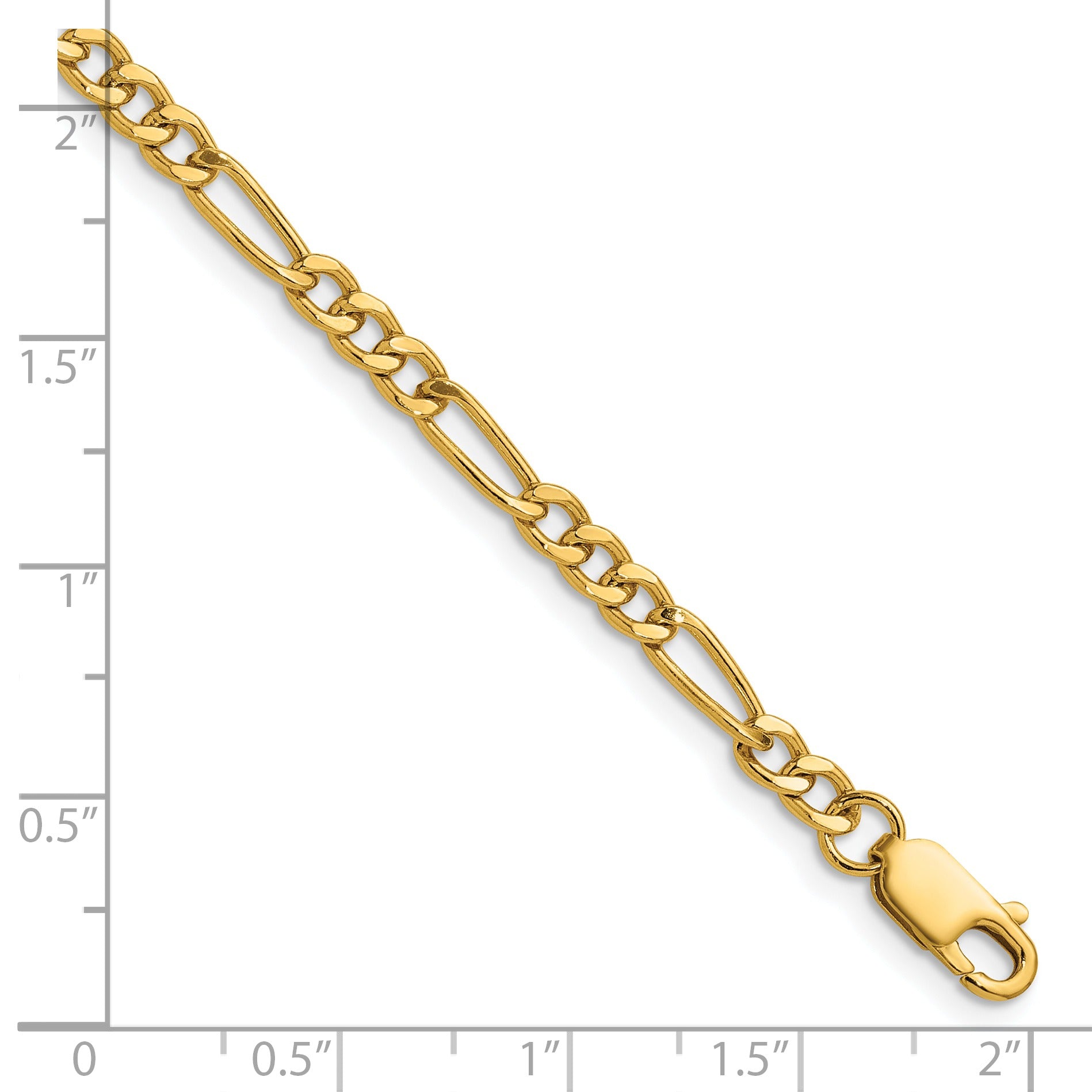 1/20 14K Yellow Gold Filled Figaro Chain